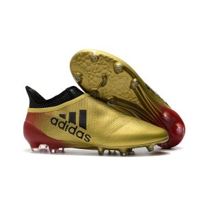 Kopačky Pánské Adidas X 17+ PureSpeed FG – červené zlato